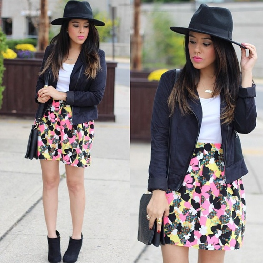 Neon Printed Skirt